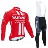 Set Fietsshirt Lange Mouw + Lange Koersbroek 2020 Team Sunweb N001